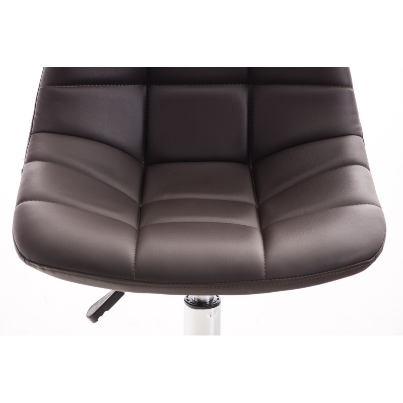 Sillón de oficina Emil, piel sintética marrón