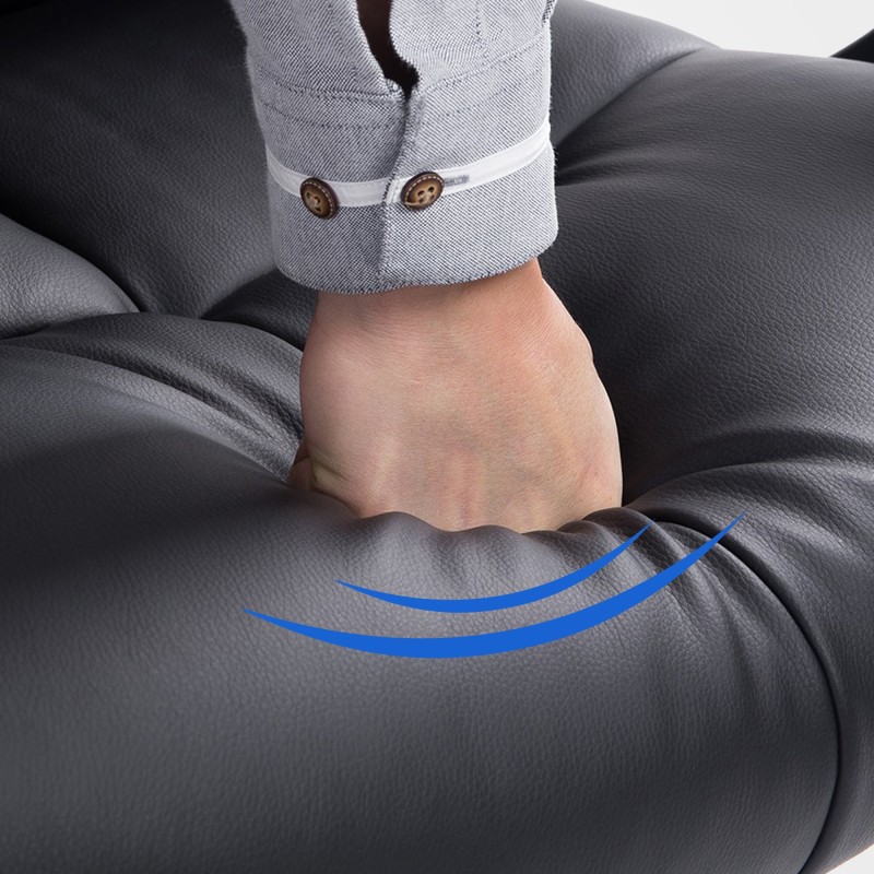 Silla de oficina negra Poseidon