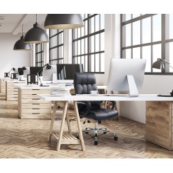 Silla de oficina negra Poseidon