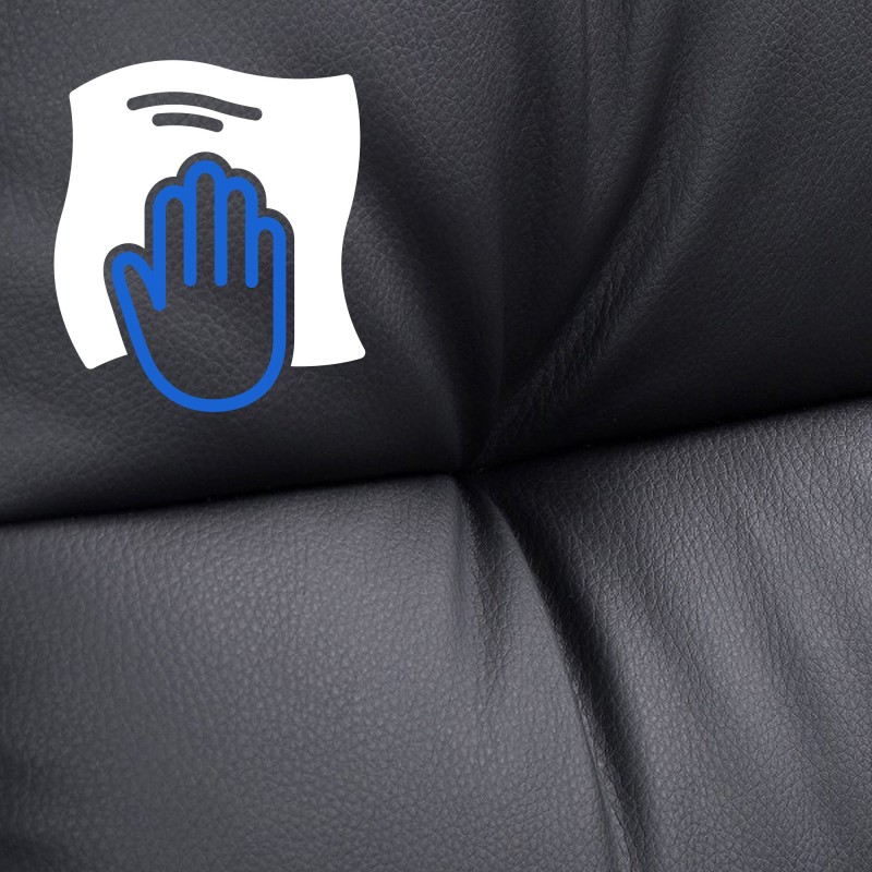 Silla de oficina negra Poseidon