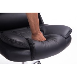 Silla de oficina negra Thor