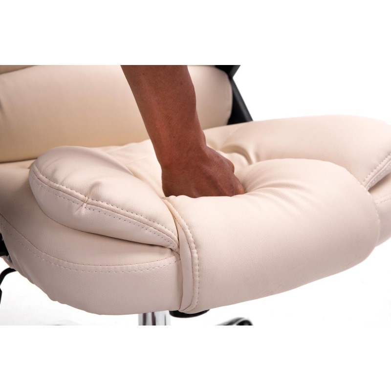 Silla de oficina Thor color crema