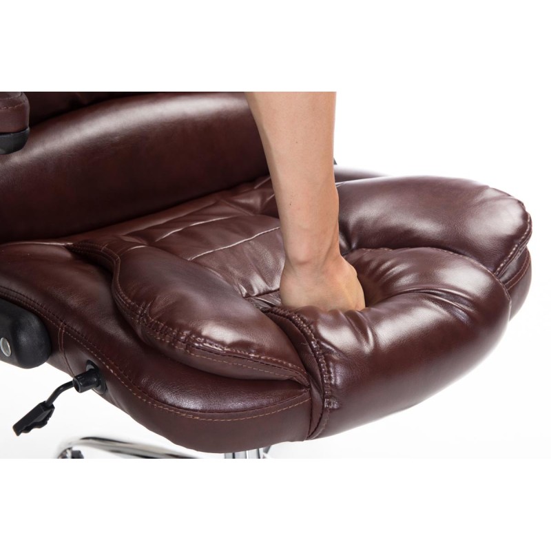 Silla de oficina Thor en color rojo burdeos