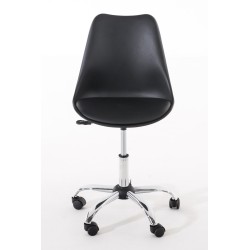 Silla de oficina negra Pegleg