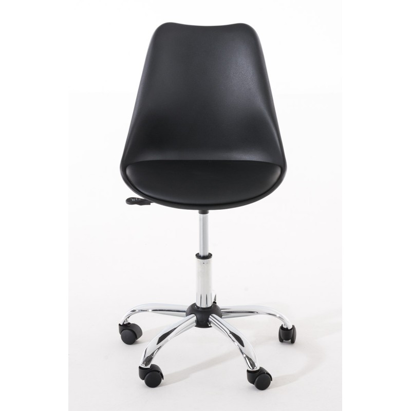 Silla de oficina negra Pegleg