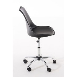 Silla de oficina negra Pegleg