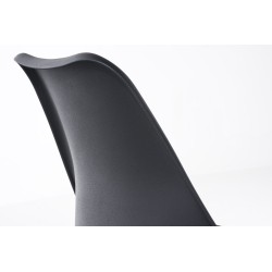 Silla de oficina negra Pegleg