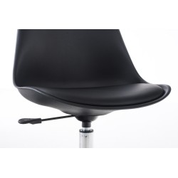 Silla de oficina negra Pegleg