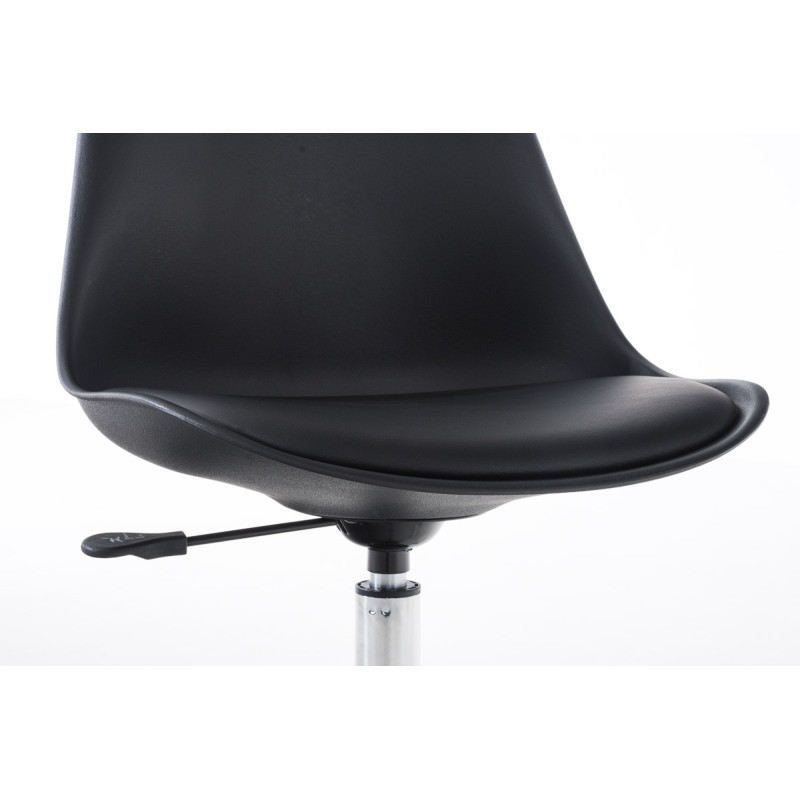 Silla de oficina negra Pegleg