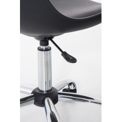 Silla de oficina negra Pegleg