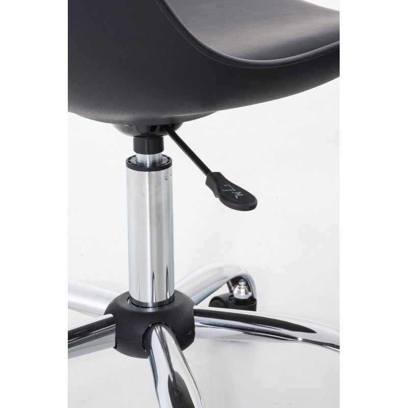 Silla de oficina negra Pegleg