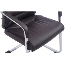 Silla de visita marrón Anubis XL