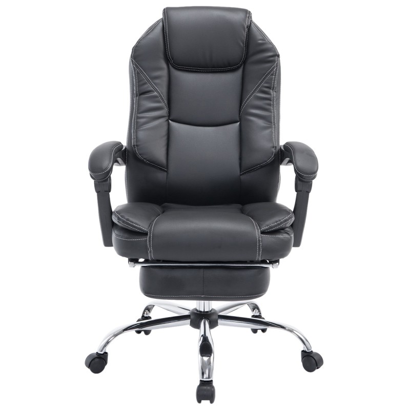 Silla de oficina negra Castle