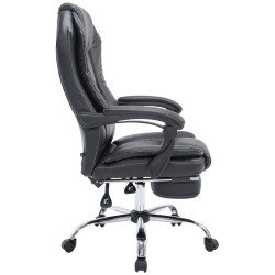 Silla de oficina negra Castle