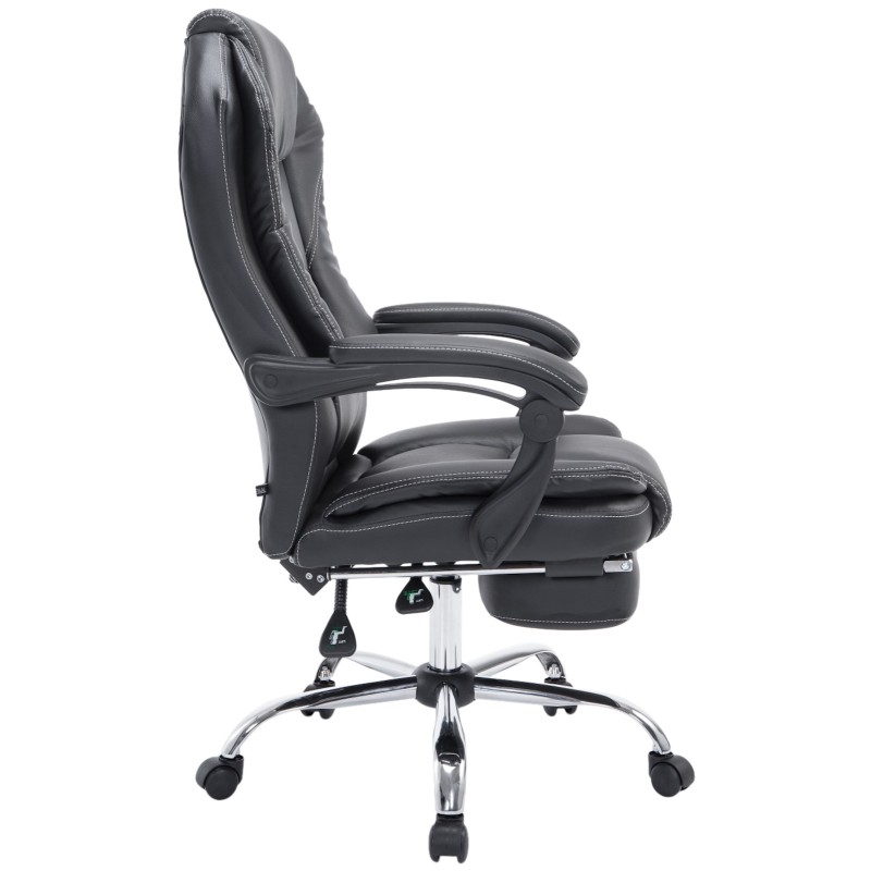 Silla de oficina negra Castle
