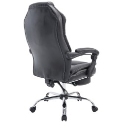 Silla de oficina negra Castle