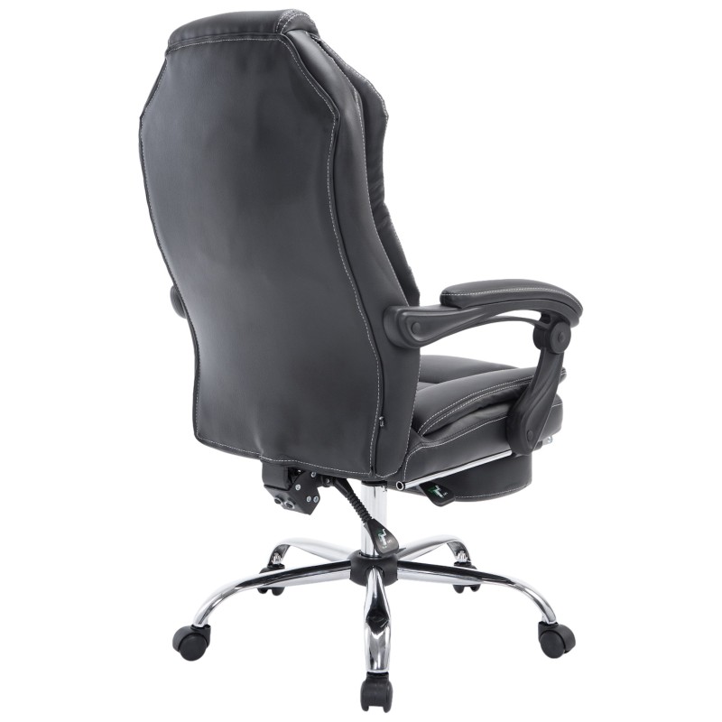 Silla de oficina negra Castle