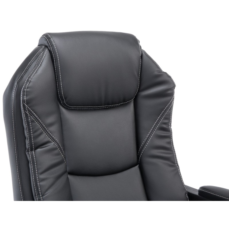 Silla de oficina negra Castle