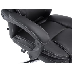 Silla de oficina negra Castle