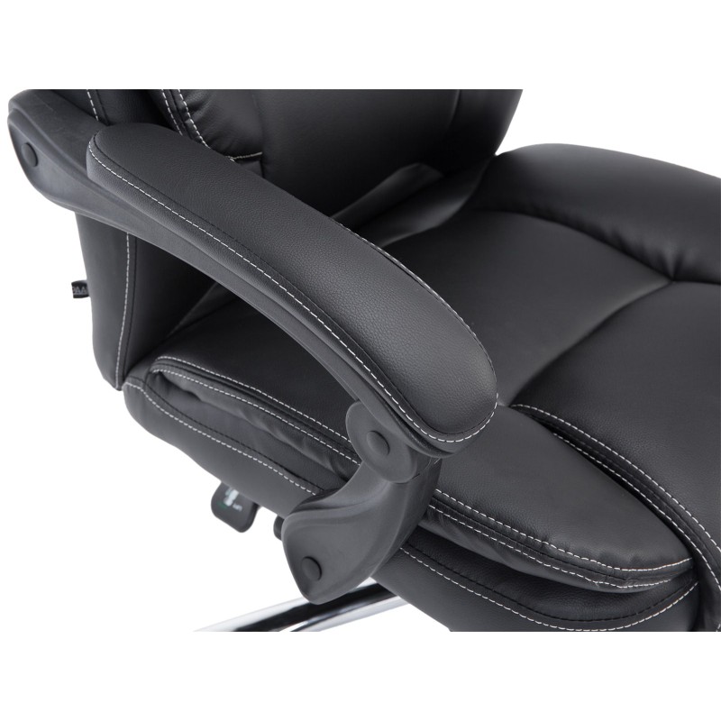 Silla de oficina negra Castle