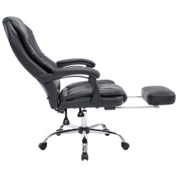 Silla de oficina negra Castle