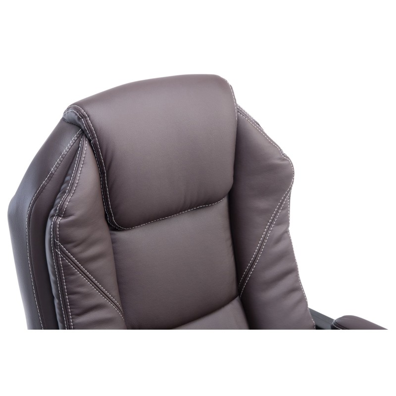 Silla de oficina marrón Castle