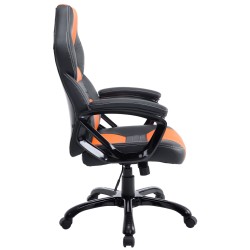 Silla de oficina Pedro negra/naranja