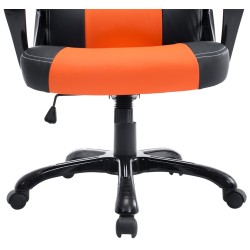 Silla de oficina Pedro negra/naranja