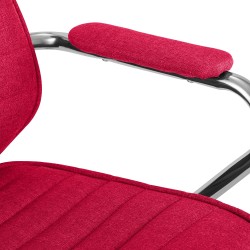 Silla de oficina Rako en tela roja Silla de oficina Rako en tela roja