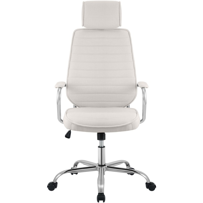 Silla de oficina Rako en tela beige