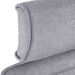 Silla de oficina Rako en tela gris claro Silla de oficina Rako en tela gris claro