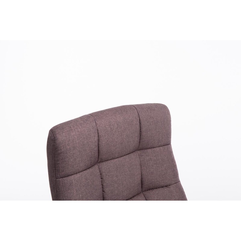 Silla de oficina Mikos en tela marrón