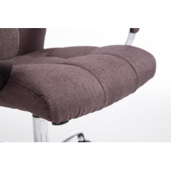 Silla de oficina Mikos en tela marrón