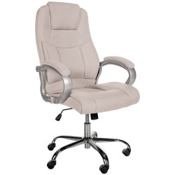 Silla de oficina BIG Apollo en tela color crema