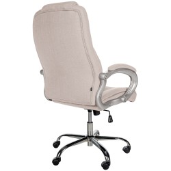 Silla de oficina BIG Apollo en tela color crema