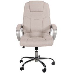 Silla de oficina BIG Apollo en tela color crema