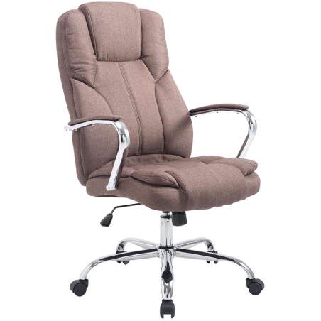 Silla de oficina BIG Xanthos en tela marrón