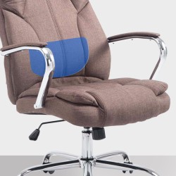 Silla de oficina BIG Xanthos en tela marrón