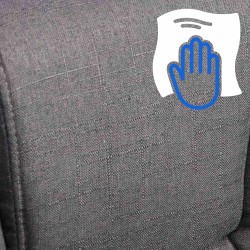 Silla de oficina BIG Xanthos en tela gris oscuro