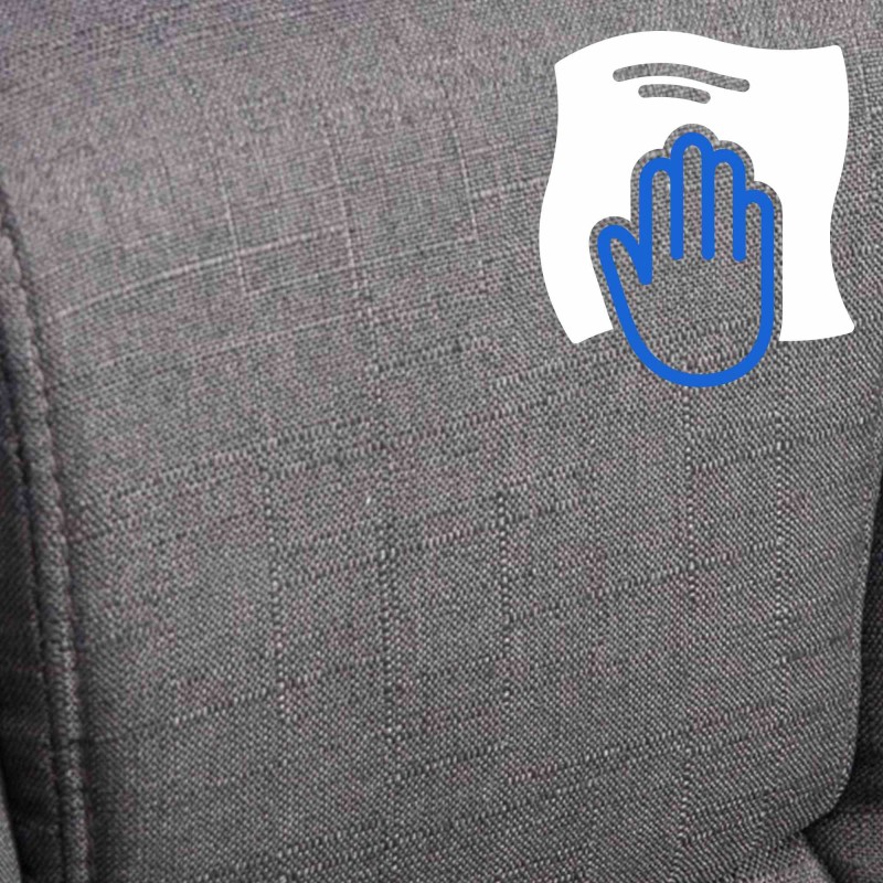 Silla de oficina BIG Xanthos en tela gris oscuro