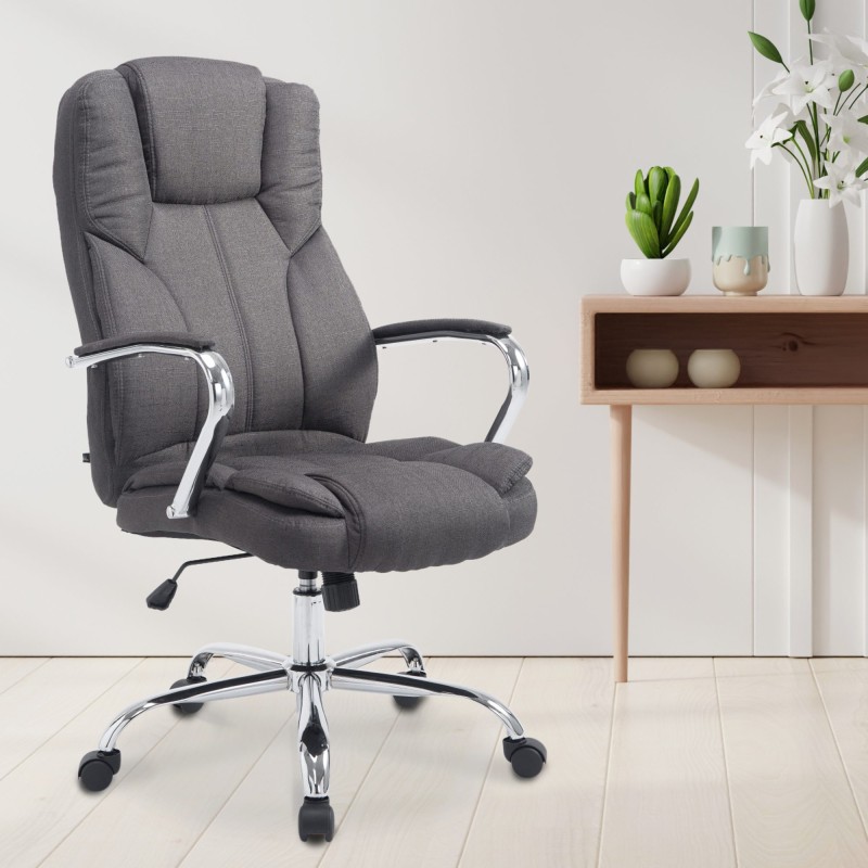 Silla de oficina BIG Xanthos en tela gris oscuro