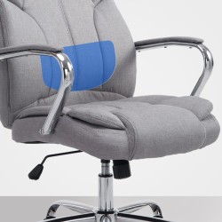 Sillón de oficina BIG Xanthos de tela gris