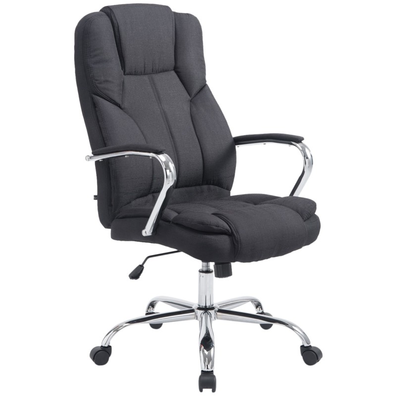 Silla de oficina BIG Xanthos en tela negra