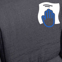 Silla de oficina BIG Xanthos en tela negra