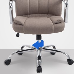 Silla de oficina BIG Xanthos en tela color topo