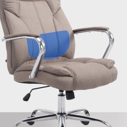 Silla de oficina BIG Xanthos en tela color topo