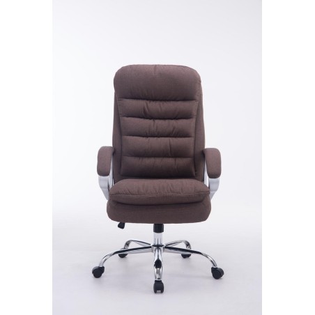 Silla de oficina BIG Vancouver en tela marrón