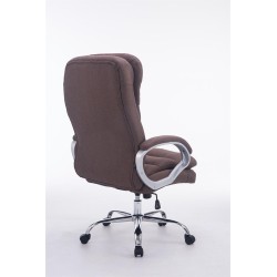 Silla de oficina BIG Vancouver en tela marrón