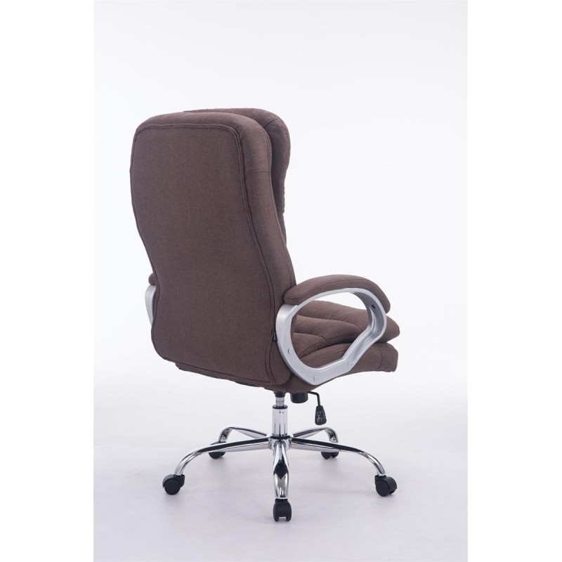 Silla de oficina BIG Vancouver en tela marrón