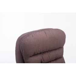 Silla de oficina BIG Vancouver en tela marrón